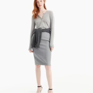 J. Crew No. 2 Pencil Skirt in Double Serge Wool. Size 4. NWOT.